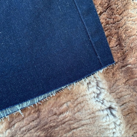 Hidden Raw Hem Jean Skirt - Picture 4 of 8